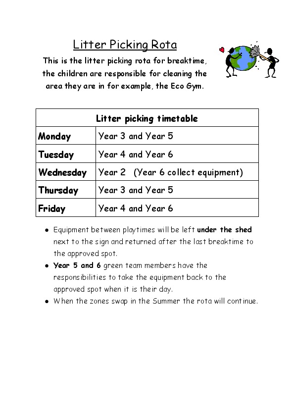 Litter Picking Rota (1)